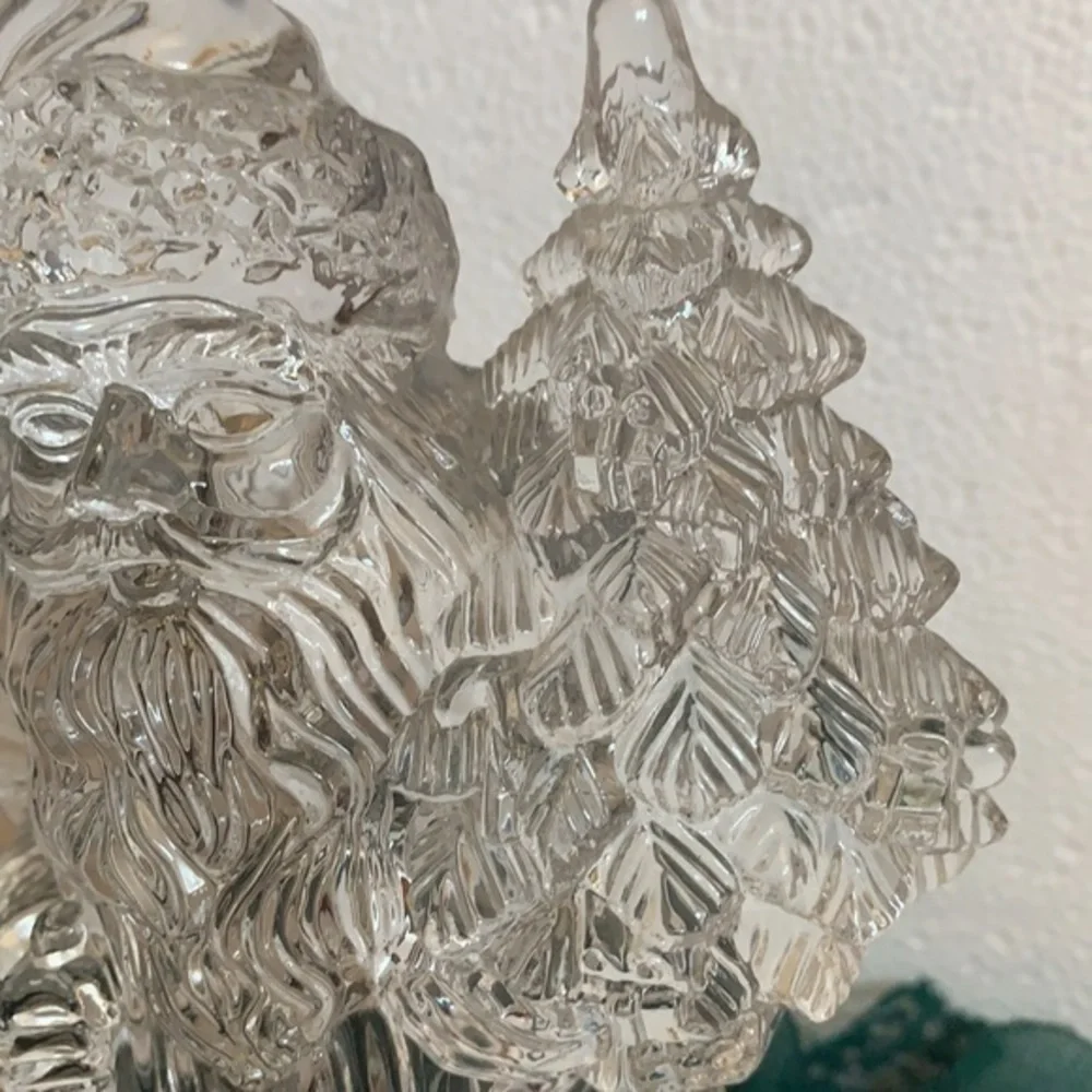 Christmas, Clear hard plastic, Santa Clause